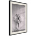 Poster Winged - black and white woman with large wings against a concrete background 134182 additionalThumb 3