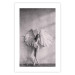 Poster Winged - black and white woman with large wings against a concrete background 134182 additionalThumb 21