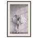 Poster Winged - black and white woman with large wings against a concrete background 134182 additionalThumb 19