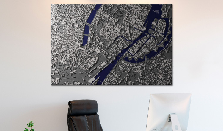 Decorative Pinboard Copenhagen Center [Cork Map] 135182 additionalImage 3