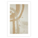 Wall Poster Beige Minimalism - abstract brown pattern on a light beige background 135582 additionalThumb 8