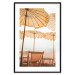 Poster Sunny Gust - summer landscape of beach loungers with the sea in the background 135882 additionalThumb 20