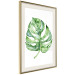 Poster Watercolor Monstera - a simple composition with a green plant leaf 136382 additionalThumb 21