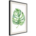 Poster Watercolor Monstera - a simple composition with a green plant leaf 136382 additionalThumb 23