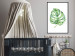 Poster Watercolor Monstera - a simple composition with a green plant leaf 136382 additionalThumb 18