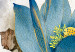 Canvas Wild Flower (1-piece) Vertical - blue plant on a winter background 137682 additionalThumb 4