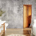 Photo Wallpaper Vinatge style sketch - palm leaf textured background in grey 143182 additionalThumb 8
