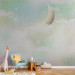Wall Mural Children's landscape - clouds and moon in the sky in colourful shades 143482 additionalThumb 6