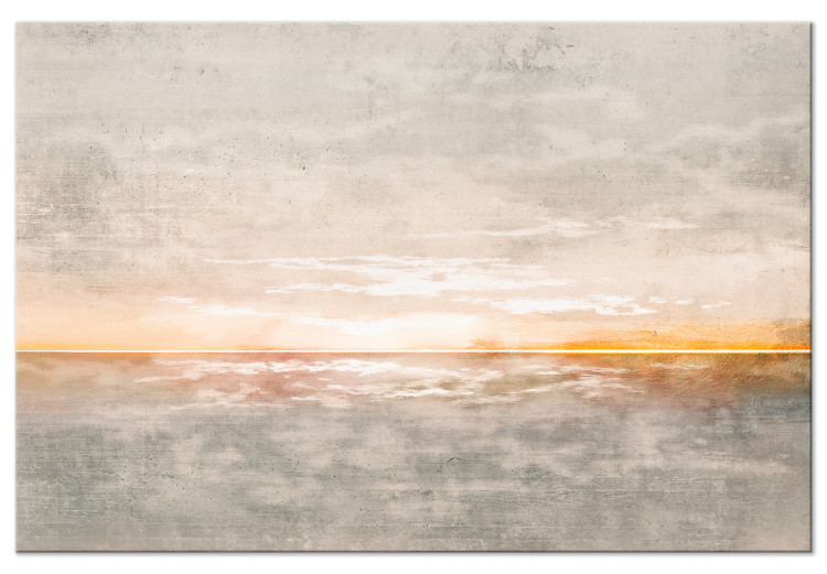 Canvas Print Sunset (1-piece) - seascape amid warm rays 143782