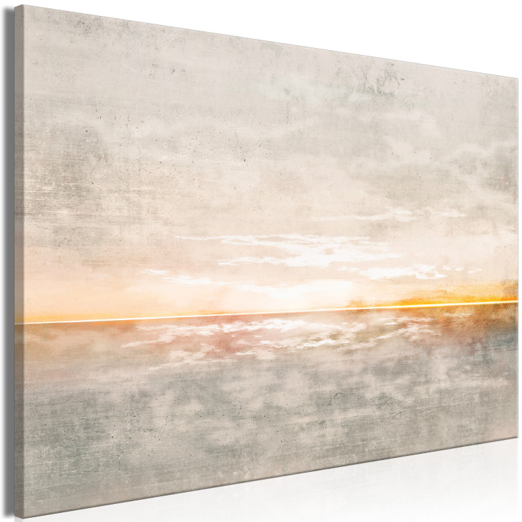 Canvas Print Sunset (1-piece) - seascape amid warm rays 143782 additionalImage 2