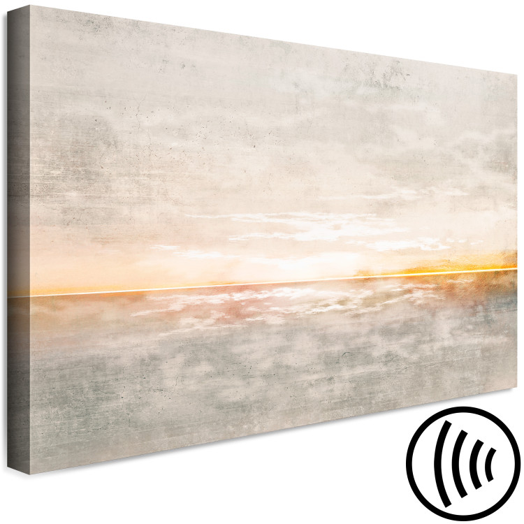 Canvas Print Sunset (1-piece) - seascape amid warm rays 143782 additionalImage 6