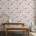 Modern Wallpaper Fuchsia - Delicate Pink Flowers against a Background of Light Green Leaves 146382 additionalThumb 8