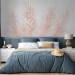 Wall Mural Pink Palm Leaves - Delicately Painted Exotic 148582 additionalThumb 2