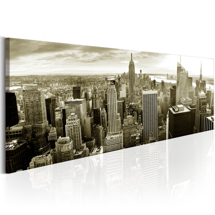 Canvas Manhattan: Financial Paradise (1-piece) - gray skyscrapers against the city 149082 additionalImage 2