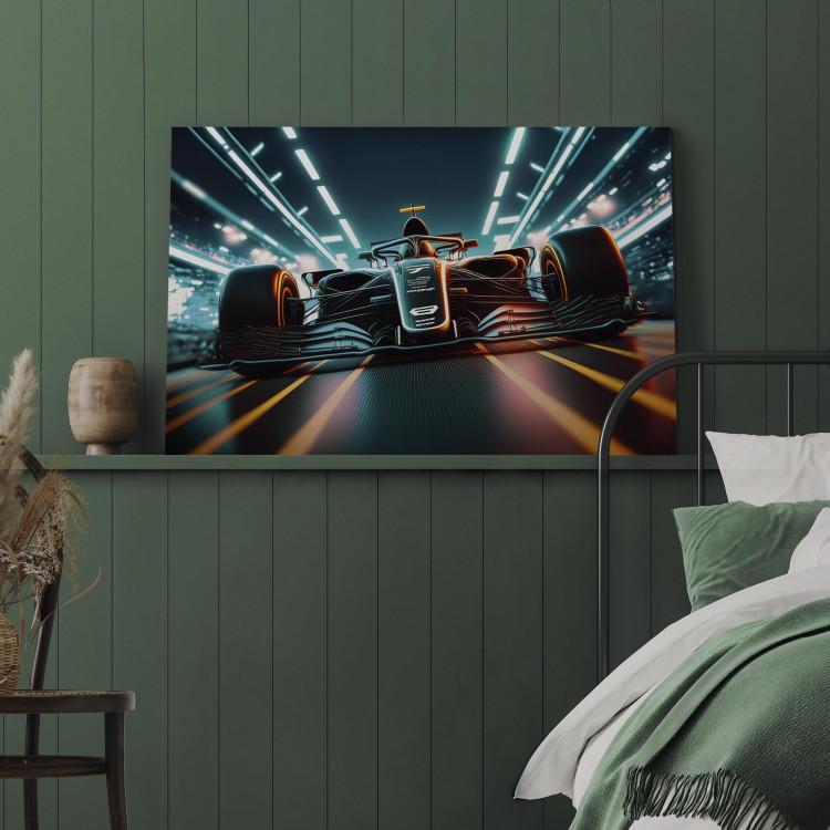 Large canvas print Deadly Speed ​​- Formula 1 Car Racing to the Player’s Room [Large Format] 150882 additionalImage 4