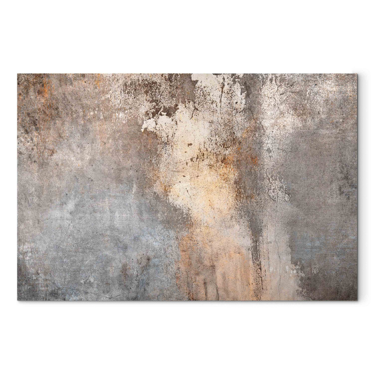 Large canvas print Rubbed Rust - Abstract Structures in Brown and Gray Colors [Large Format] 151482
