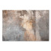 Large canvas print Rubbed Rust - Abstract Structures in Brown and Gray Colors [Large Format] 151482