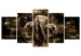 Acrylic print Brown Elephants [Glass] 92382 additionalThumb 2