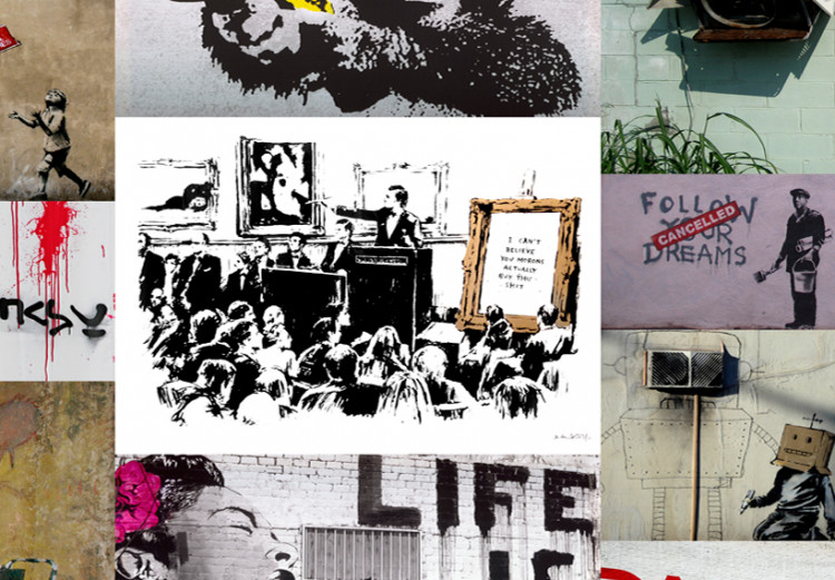 Canvas Print Art of Collage: Banksy III 94882 additionalImage 4