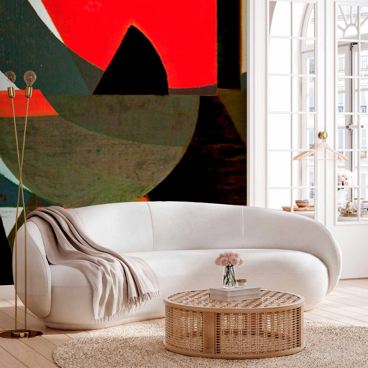 Wall Mural Modern abstraction - composition in painted geometric figures 97682
