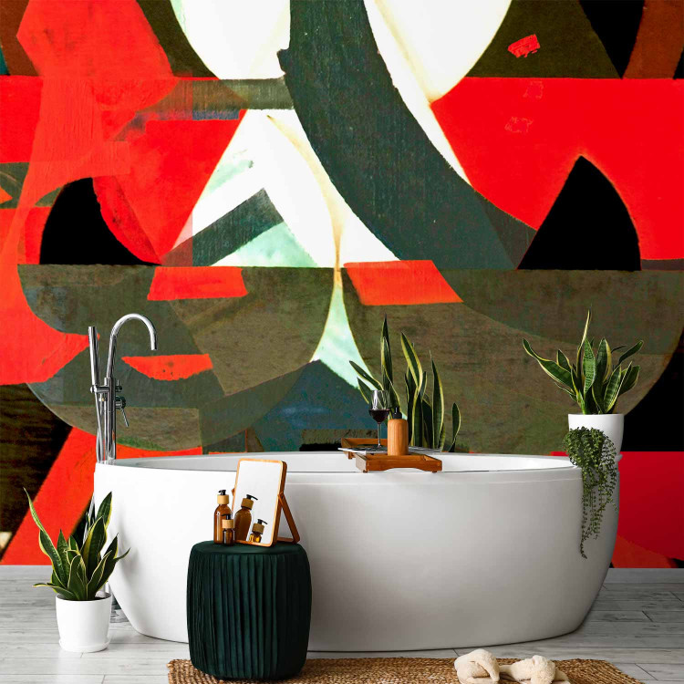 Wall Mural Modern abstraction - composition in painted geometric figures 97682 additionalImage 8