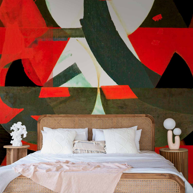Wall Mural Modern abstraction - composition in painted geometric figures 97682 additionalImage 2