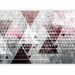 Wall Mural Triangles - geometric composition in various colours on a concrete background 107692 additionalThumb 5