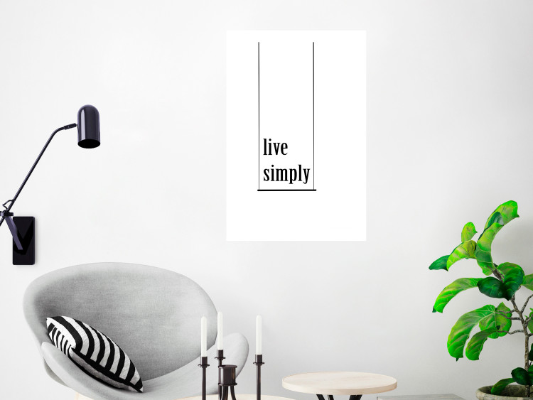 Wall Poster Minimalist Slogan - black and white composition with an English quote 119192 additionalImage 2