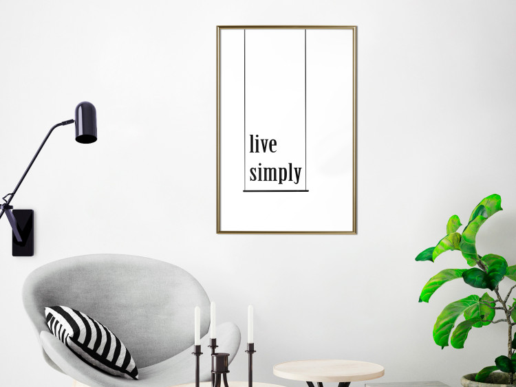 Wall Poster Minimalist Slogan - black and white composition with an English quote 119192 additionalImage 7