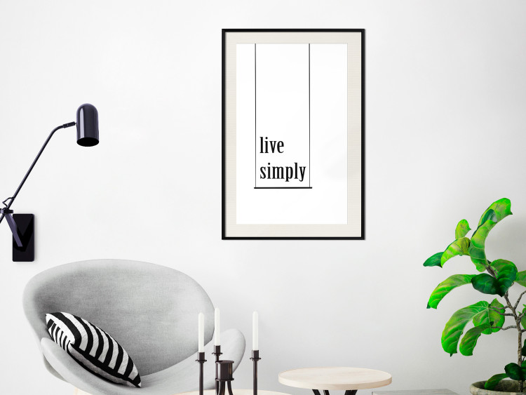 Wall Poster Minimalist Slogan - black and white composition with an English quote 119192 additionalImage 22