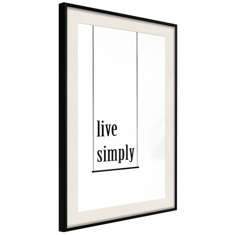 Wall Poster Minimalist Slogan - black and white composition with an English quote 119192 additionalImage 3