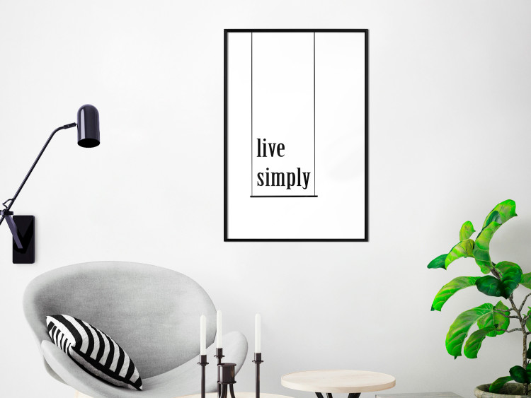 Wall Poster Minimalist Slogan - black and white composition with an English quote 119192 additionalImage 3