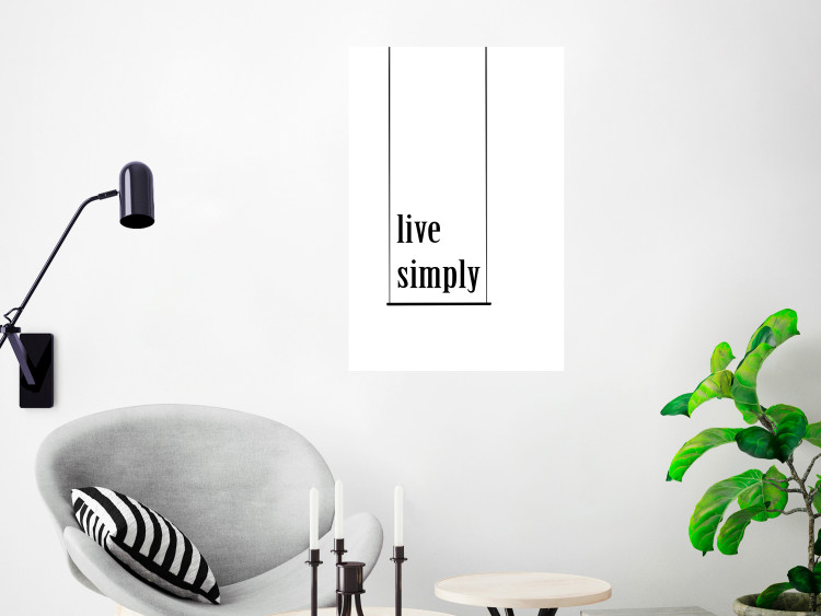 Wall Poster Minimalist Slogan - black and white composition with an English quote 119192 additionalImage 23