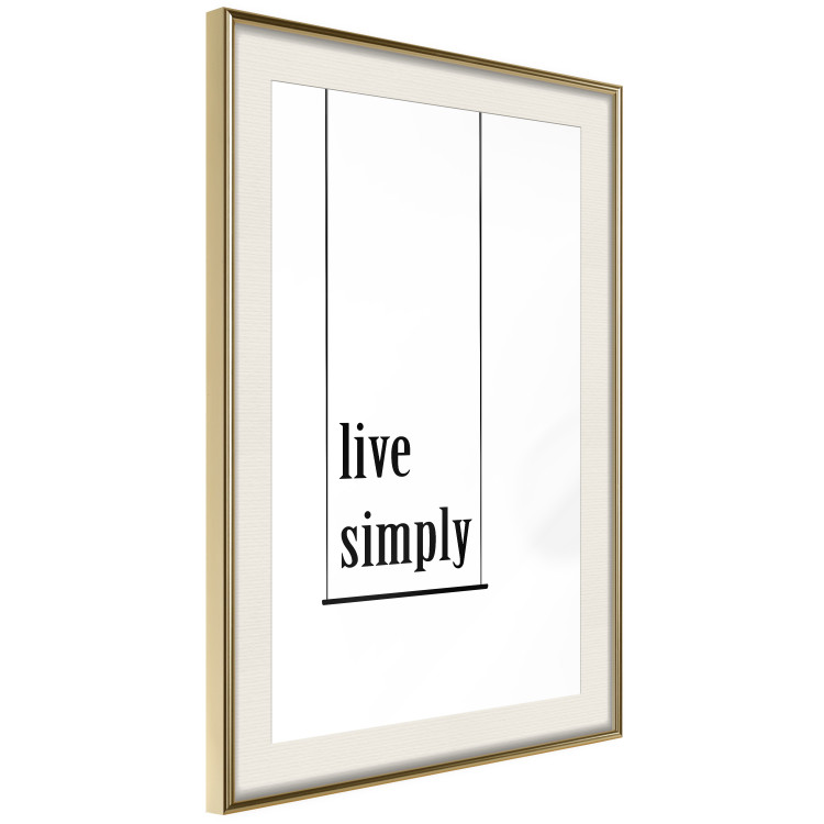 Wall Poster Minimalist Slogan - black and white composition with an English quote 119192 additionalImage 2