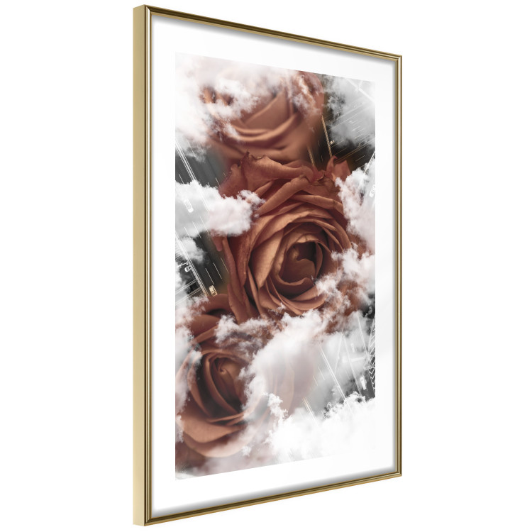 Poster Roses in the Clouds - red flowers amidst clouds above city streets 122792 additionalImage 8
