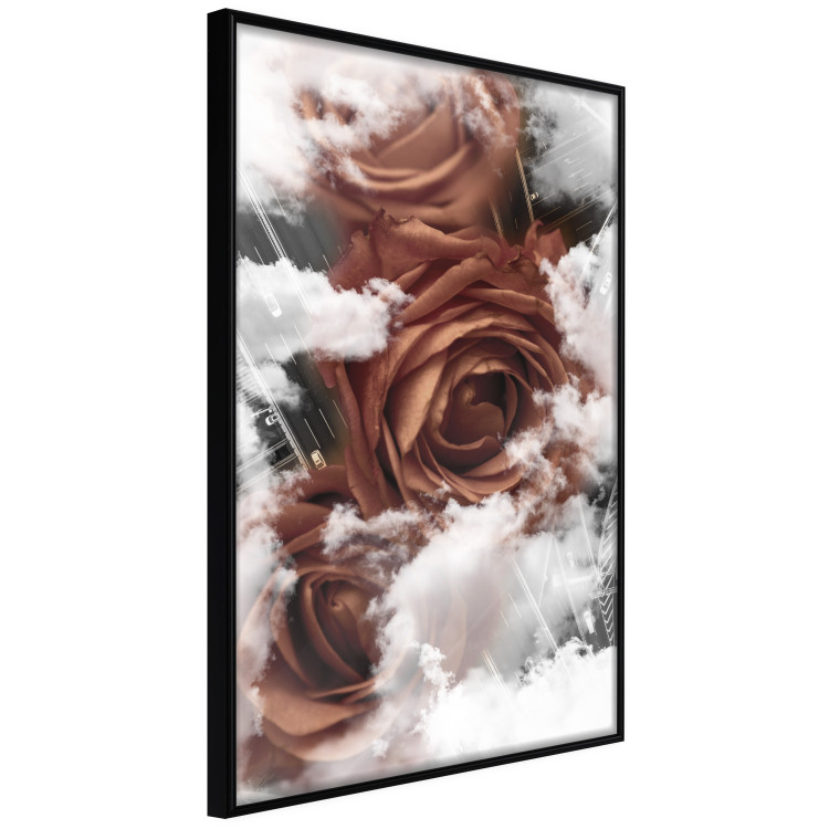 Poster Roses in the Clouds - red flowers amidst clouds above city streets 122792 additionalImage 10