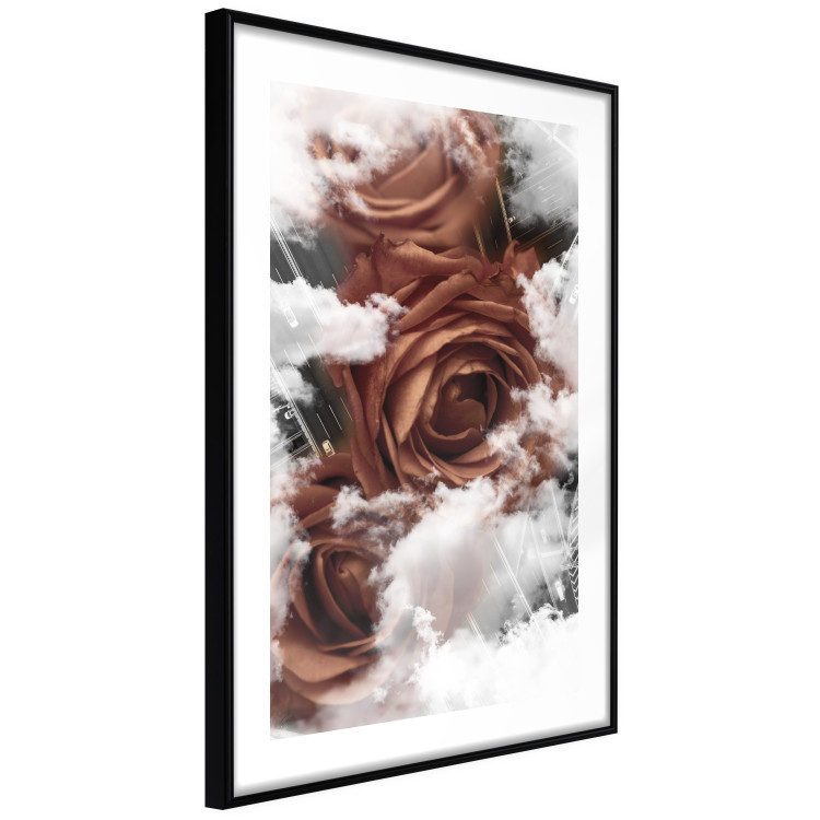 Poster Roses in the Clouds - red flowers amidst clouds above city streets 122792 additionalImage 13