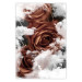 Poster Roses in the Clouds - red flowers amidst clouds above city streets 122792