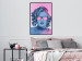 Wall Poster Norma Jeane - fanciful blue-pink portrait of a woman with glasses 123492 additionalThumb 5