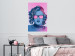 Wall Poster Norma Jeane - fanciful blue-pink portrait of a woman with glasses 123492 additionalThumb 23