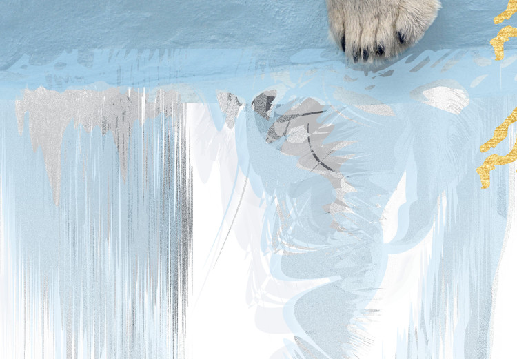 Wall Poster Polar Bear - sleeping winter animal amidst ice on white background 123992 additionalImage 7