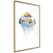 Wall Poster Polar Bear - sleeping winter animal amidst ice on white background 123992 additionalThumb 5
