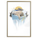 Wall Poster Polar Bear - sleeping winter animal amidst ice on white background 123992 additionalThumb 20