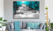 Large canvas print Cascade of Thoughts (Turquoise) [Large Format] 125692 additionalThumb 6