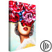 Canvas Print Sweet Lips (1-part) vertical - abstraction of woman and flowers 127792 additionalThumb 6