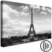 Canvas Black and White Eiffel Tower (1-part) wide - architecture of Paris 128392 additionalThumb 6