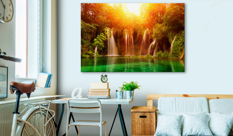Large canvas print Nature: Magnificent Waterfall [Large Format] 128692 additionalImage 6