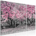 Canvas Print Blooming Magnolias - triptych with magnolia trees and pink flowers 128792 additionalThumb 2