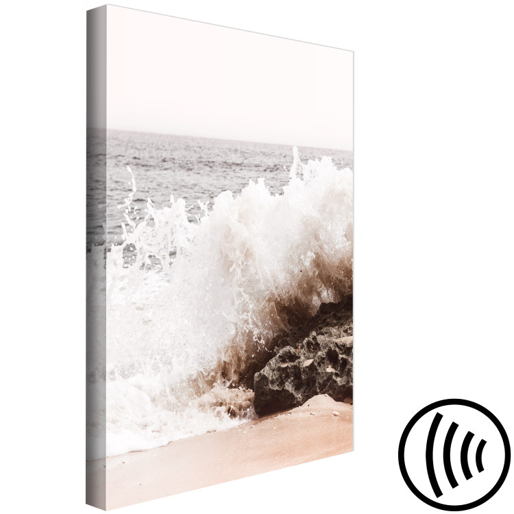 Canvas Torn Element (1-part) vertical - landscape of a broken sea wave 129492 additionalImage 6