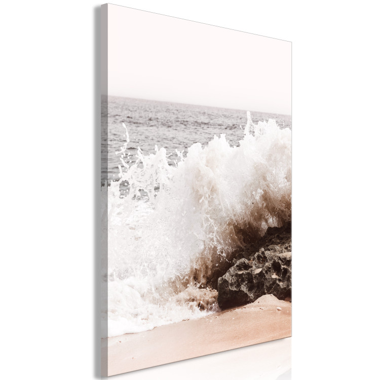 Canvas Torn Element (1-part) vertical - landscape of a broken sea wave 129492 additionalImage 2